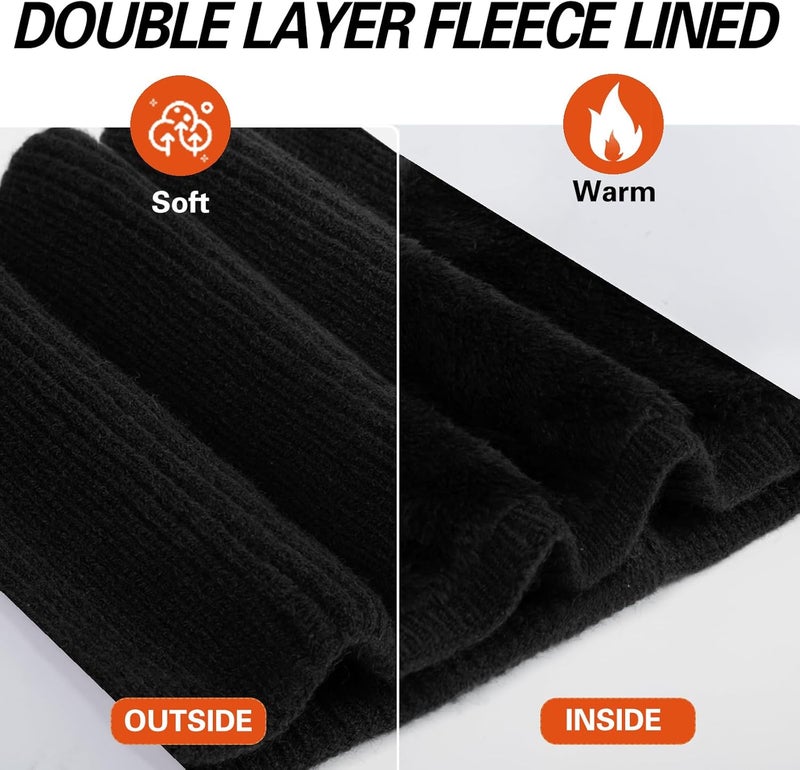 Oliumt Neck Warmer for men,Winter Neck Gaiters Face Scarf Women Windproof Warm Fleece Scarves Gaiter for Cold Weather - Image 4